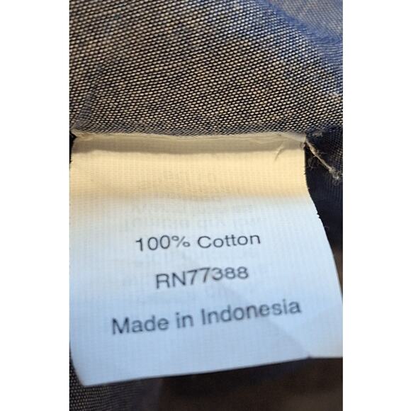 J CREW Zafrina Embroidered Chambray Skirt Cotton Elastic waist Tassels M Boho - Picture 5 of 11